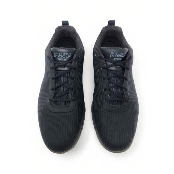 Skechers GO GOLF Pro 5 Mens 10 Black Lace Up Arch Fit Spiked Golf Shoes 214044 main image 7